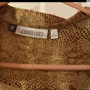 Designer JENNIFER LOPEZ Silk Top